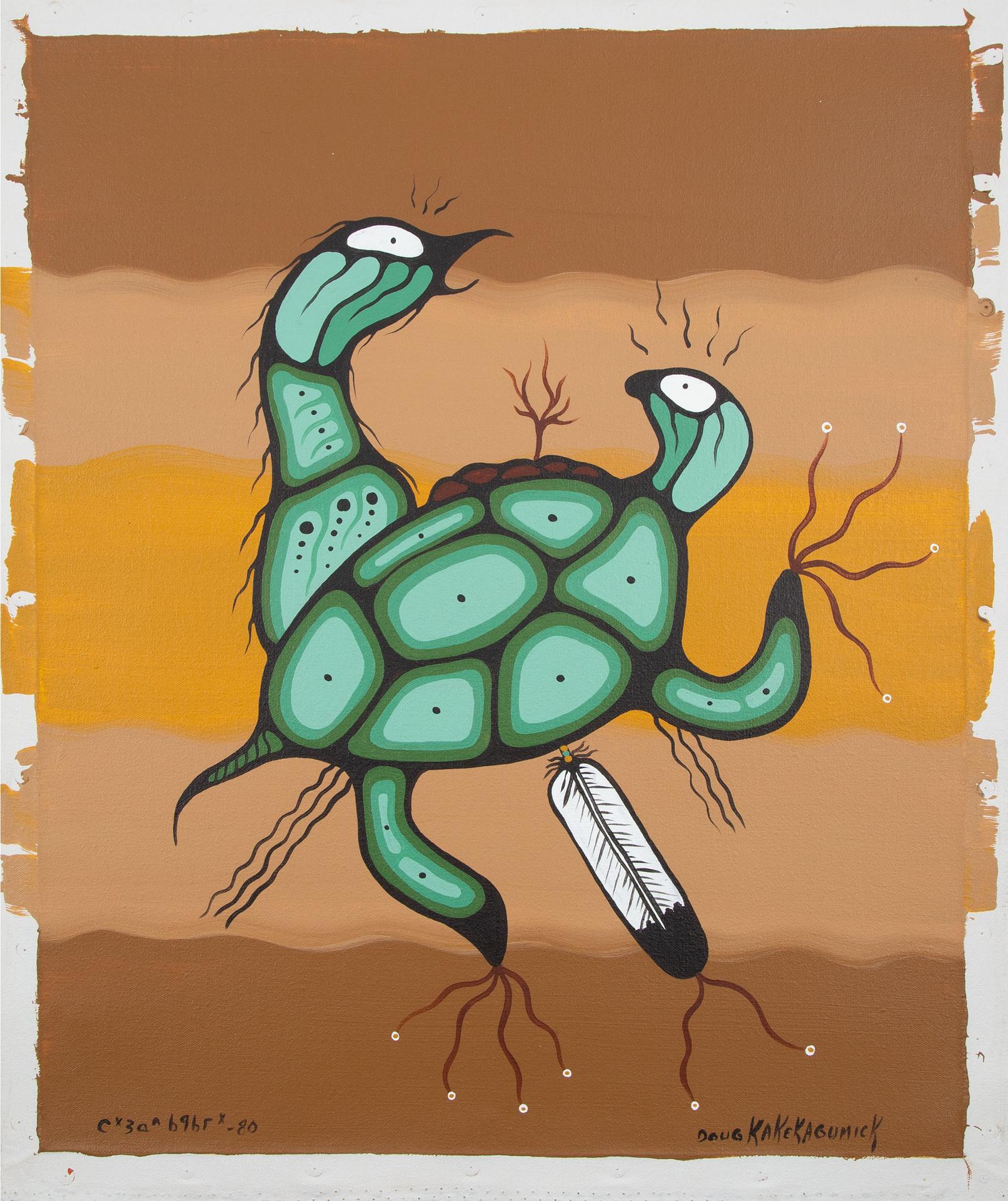 Doug Kakekagumick (1958-2009) - Wather And Thunderbird