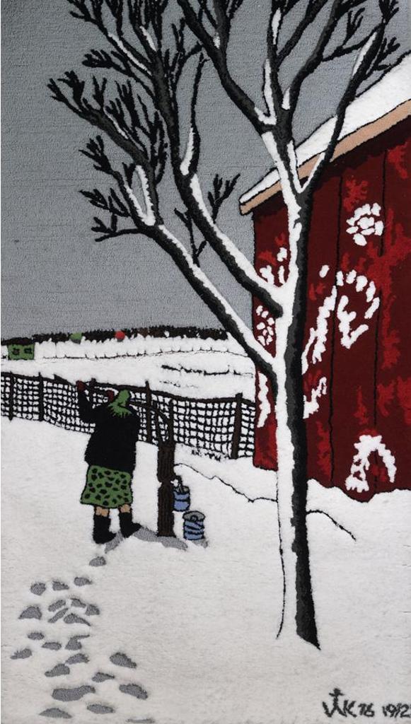 William Kurelek (1927-1977) - Pumping Water