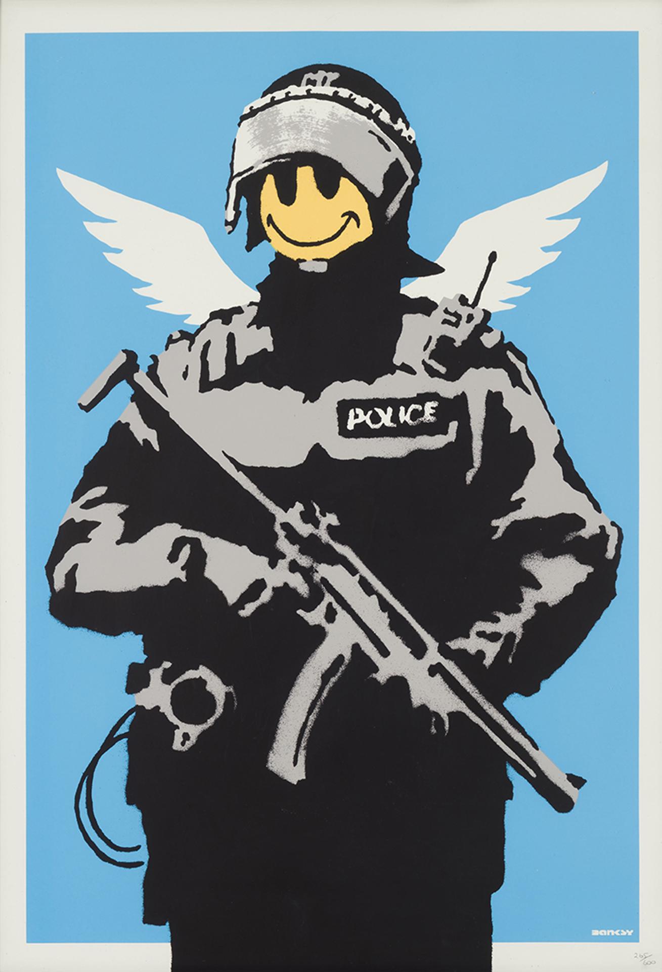 Banksy (1974) - Flying Copper