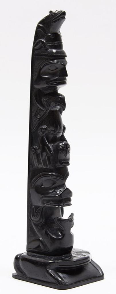 Rufus Moody (1923-1998) - Totem with Fish, Rabbit, Eagle, Human and Frog Motifs