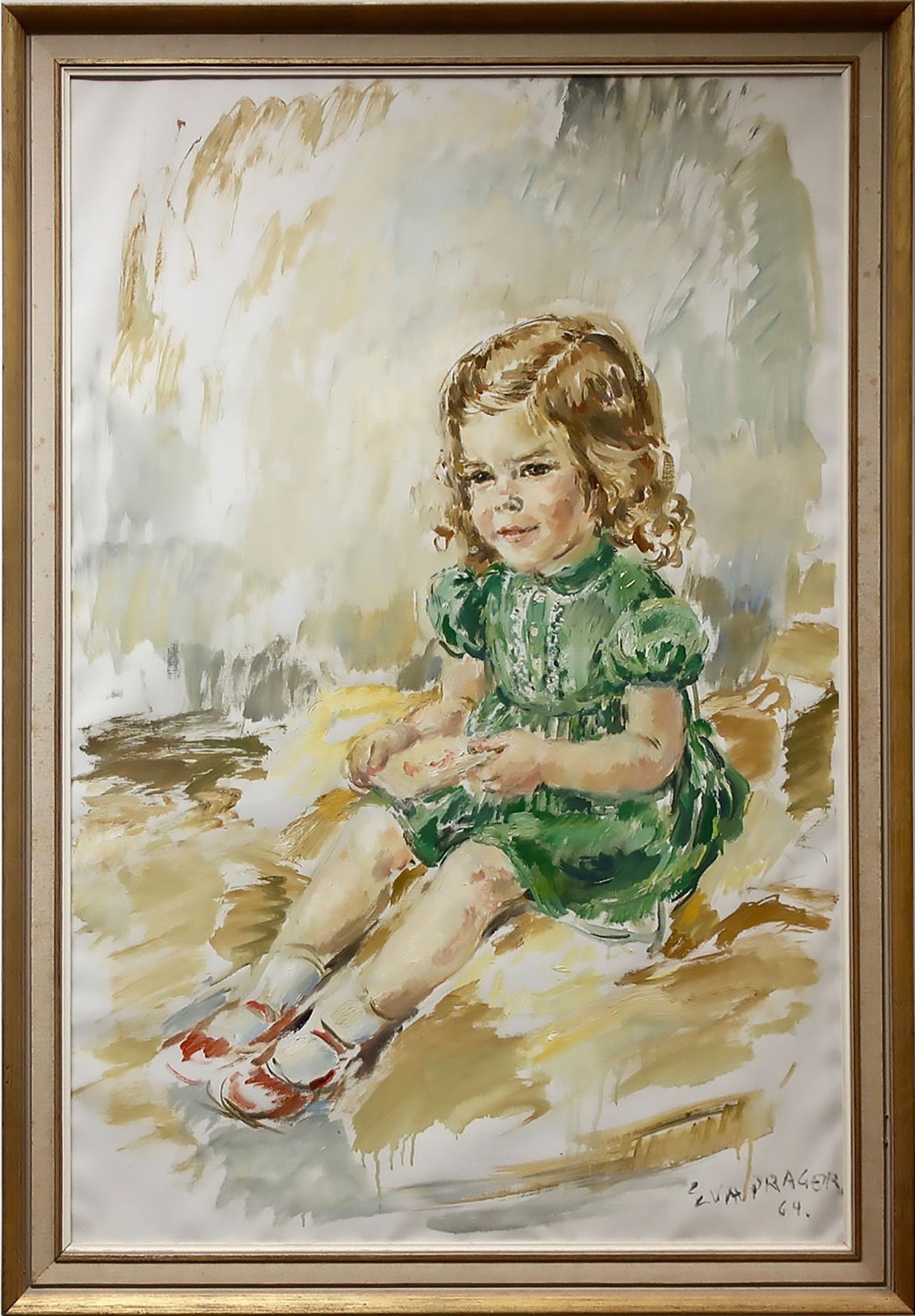 Eva Sophie Prager (1912-2010) - Portrait Of A Young Girl Reading