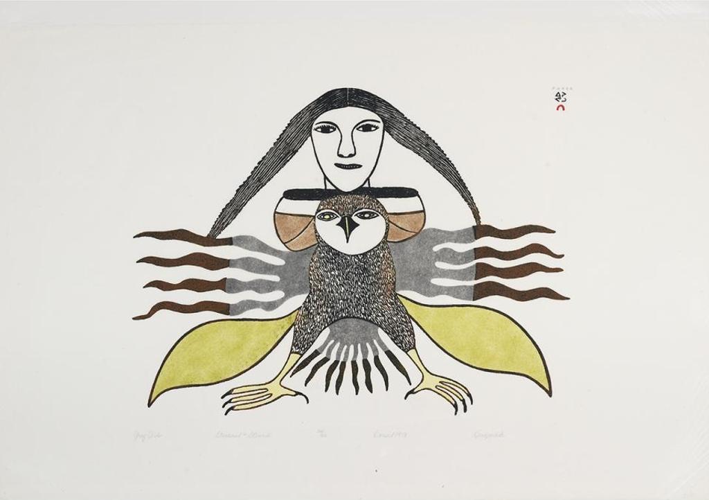 Kenojuak Ashevak (1927-2013) - Grey Owl