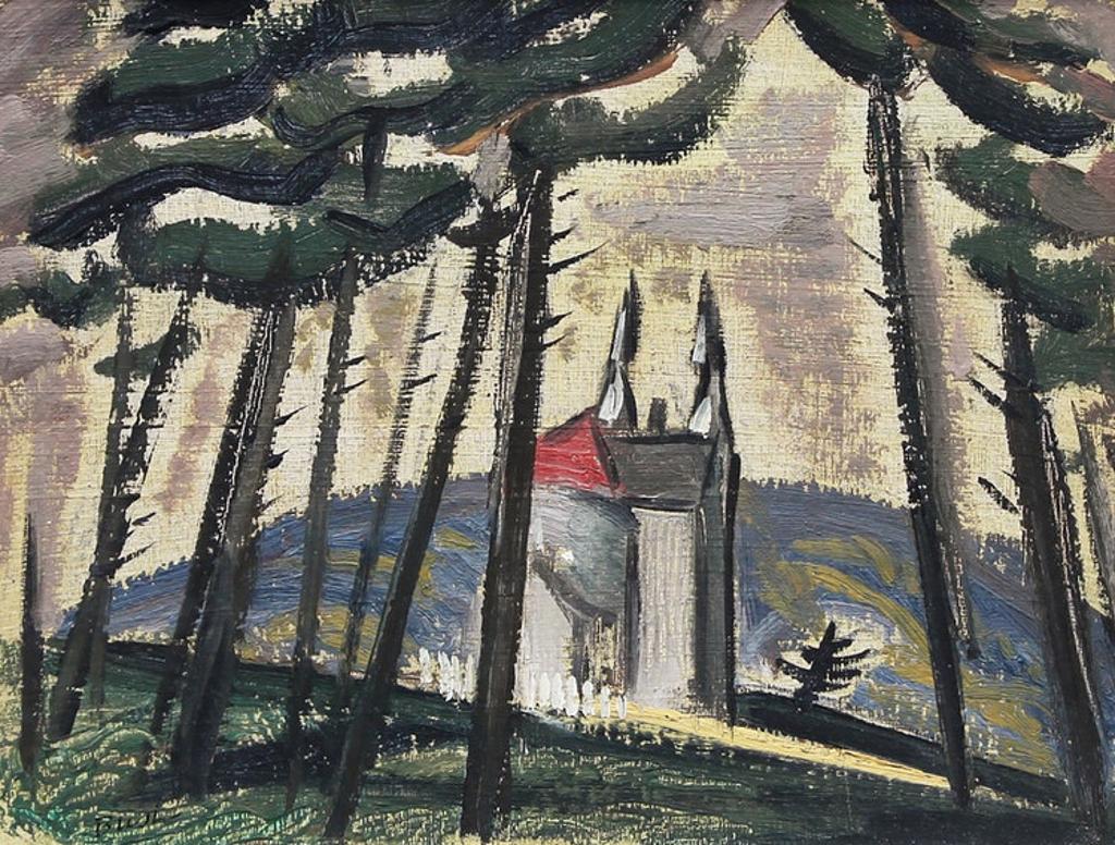 Jack Hamilton Bush (1909-1977) - Church at Mattawa (1947)