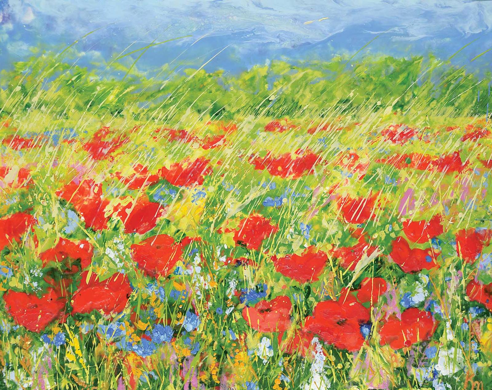 Katherine McLean - Coqulicots et Bleuets