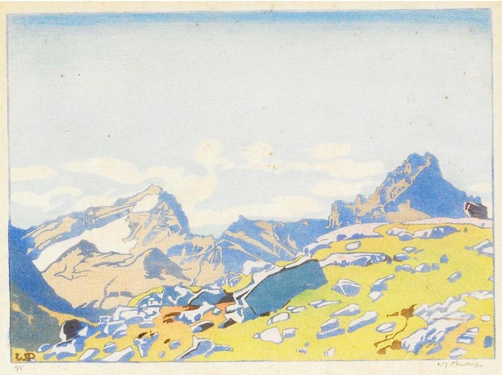 Walter Joseph (W.J.) Phillips (1884-1963) - Mount Cathedral And Mount Stephen