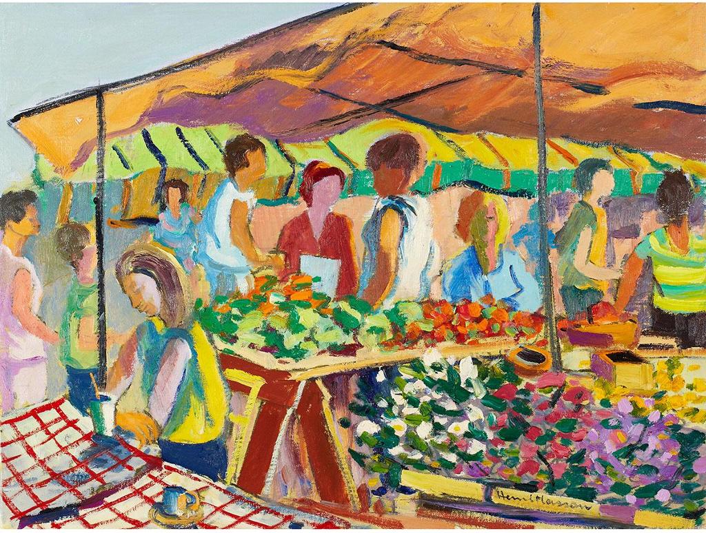 Henri Leopold Masson (1907-1996) - Byward Market, Ottawa, 1980