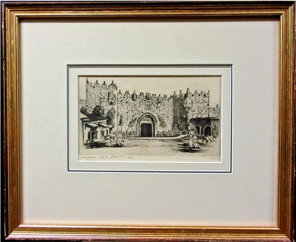 Jacob Eisenberg (1897-1965) - Damascus Gate, Jerusalem