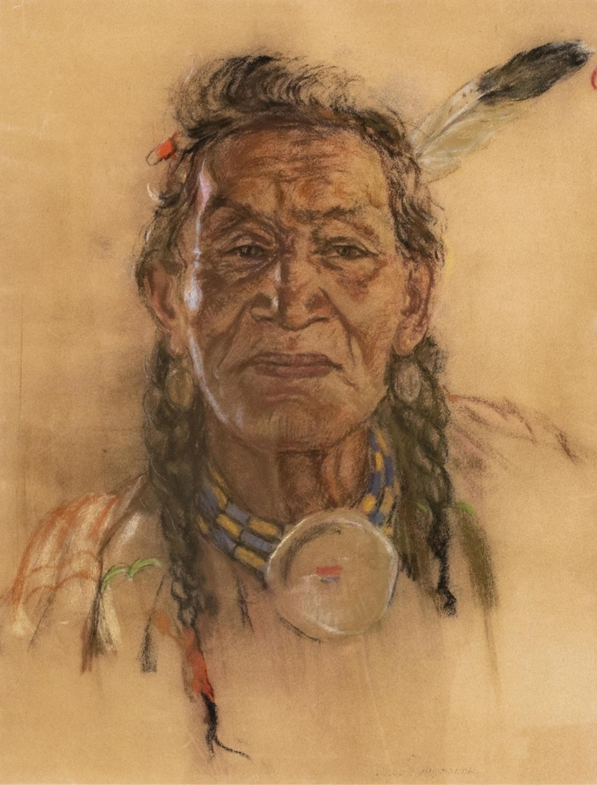 Nicholas (Nickola) de Grandmaison (1892-1978) - Bull Head, Petasaukomaupi - Peigan