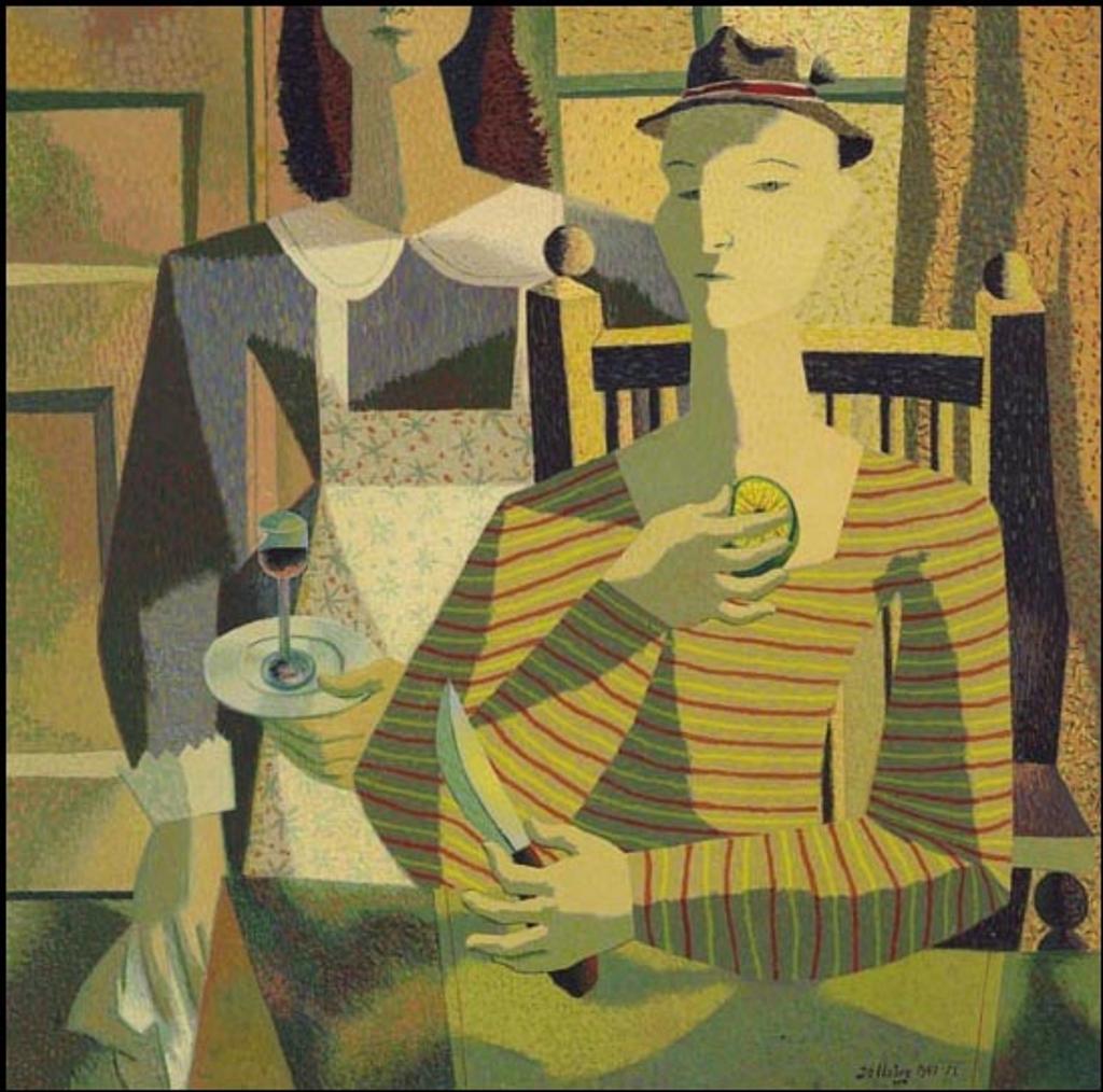 Jean-Philippe Dallaire (1916-1965) - L'homme attablé