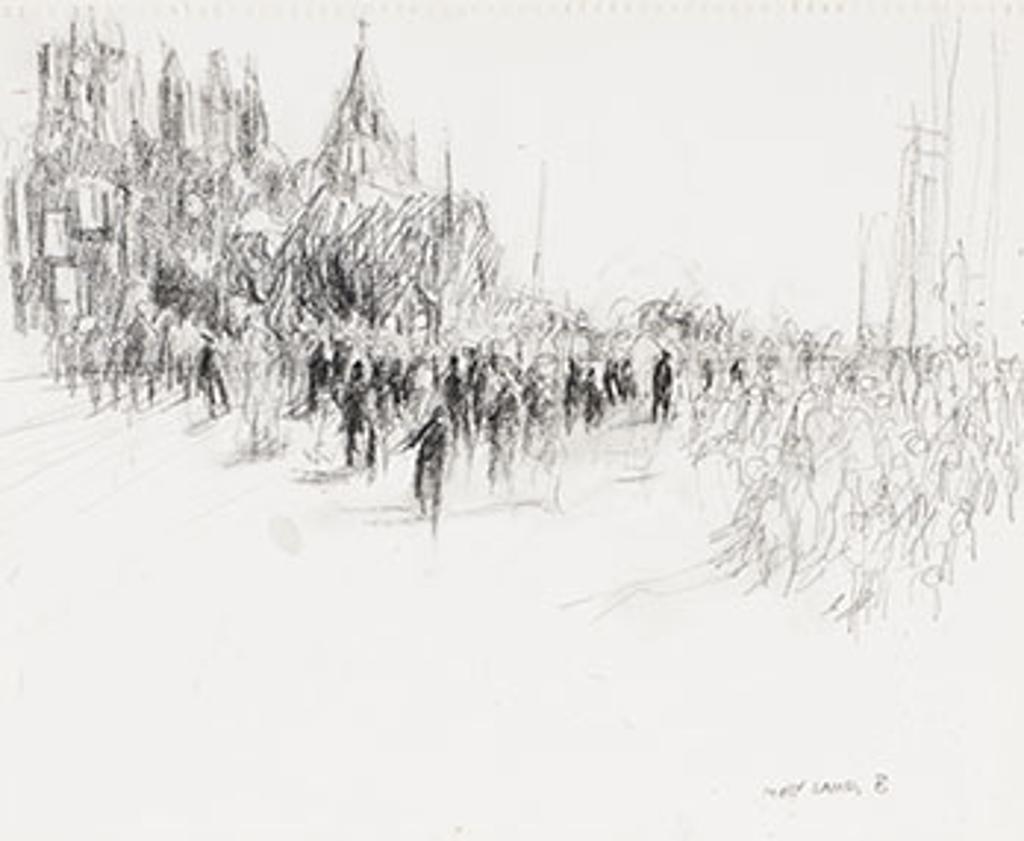 Molly Joan Lamb Bobak (1922-2014) - Opening of the National Gallery