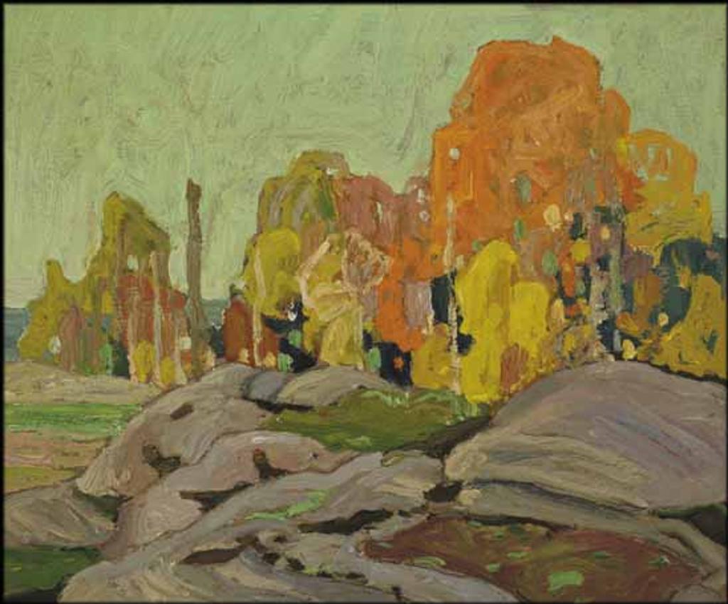 Franklin H. Carmichael (1898-1992) - Autumn Trees