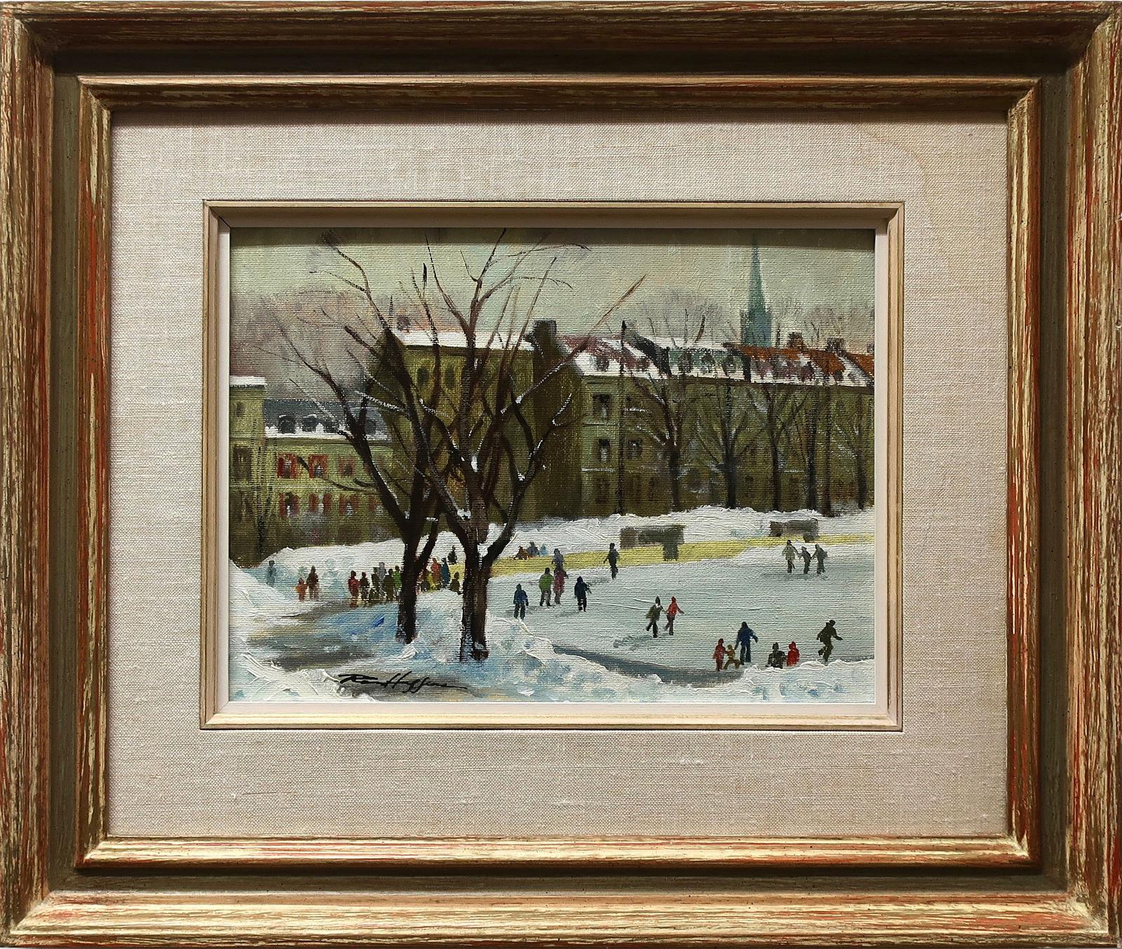 Ross Huggins (1916-1999) - The Skating Rink, Quebec City