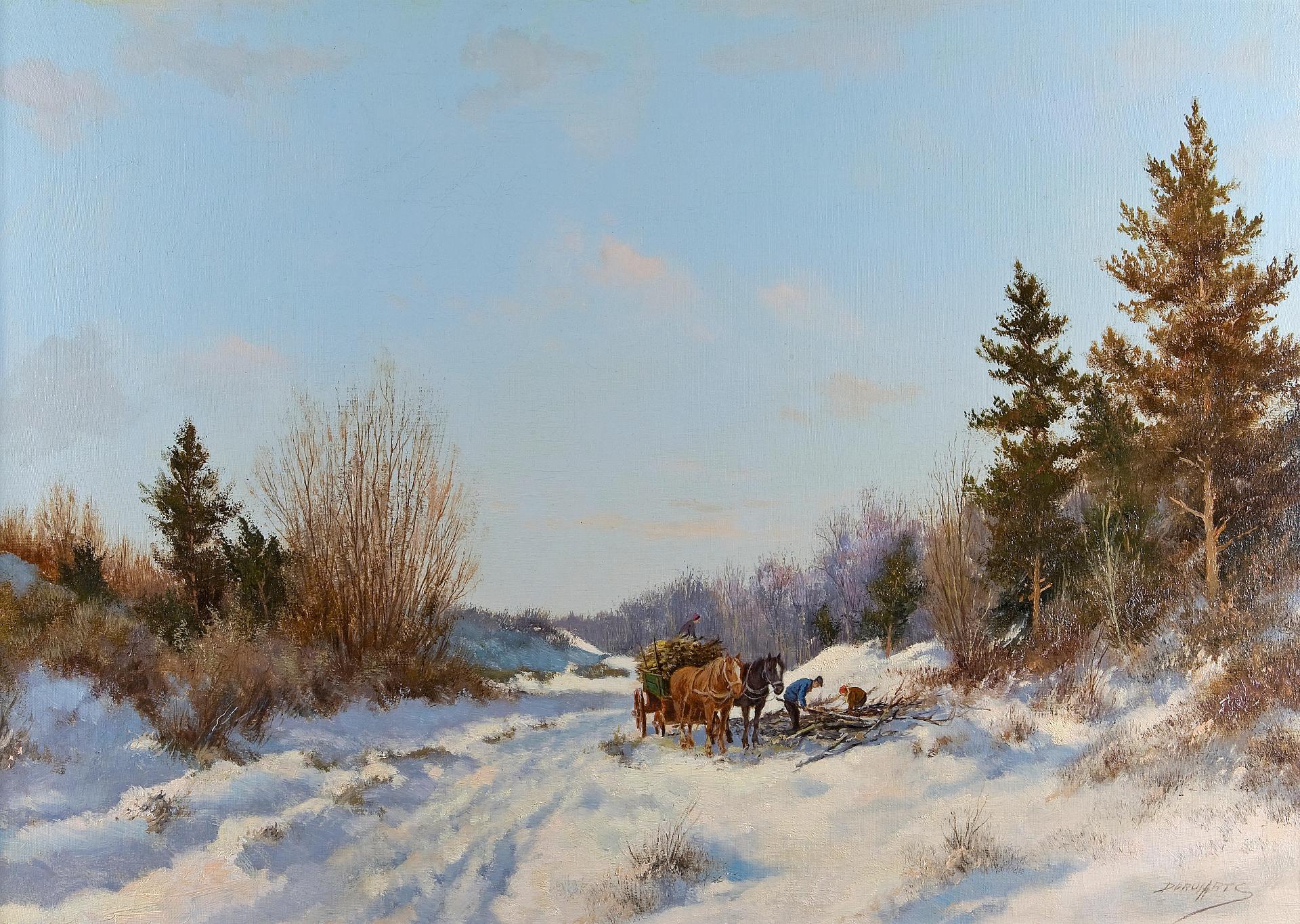 Dorus Arts (1901-1961) - Gathering firewood