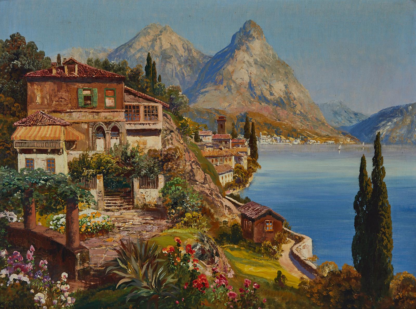 Gottfried Arnegger (1905) - Villa On The Amalfi Coast
