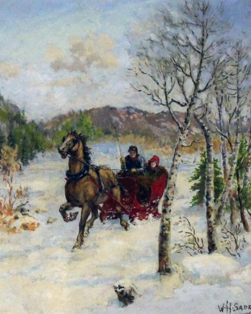William Harvey Sadd (1864-1954) - An Afternoon Sleigh Ride