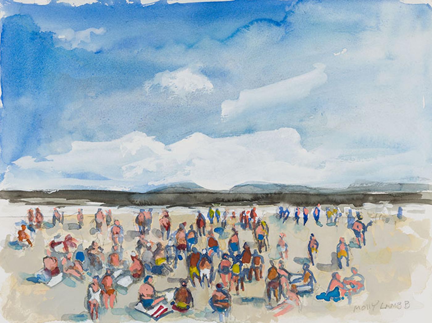 Molly Joan Lamb Bobak (1922-2014) - Beach Scene