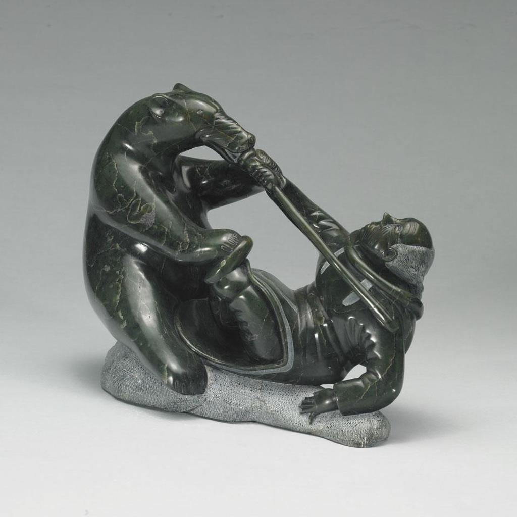 Pinnie Tuki (1951) - Woman Battling Polar Bear