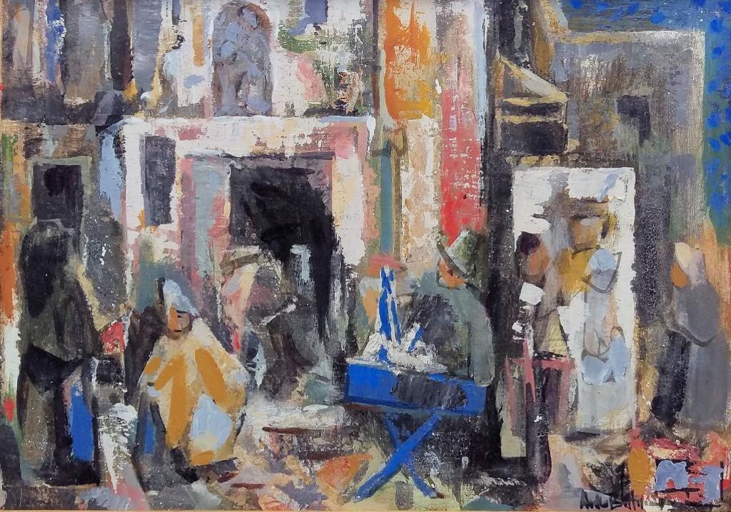 Andre Charles Bieler (1896-1989) - Street in Spain, c. 1953