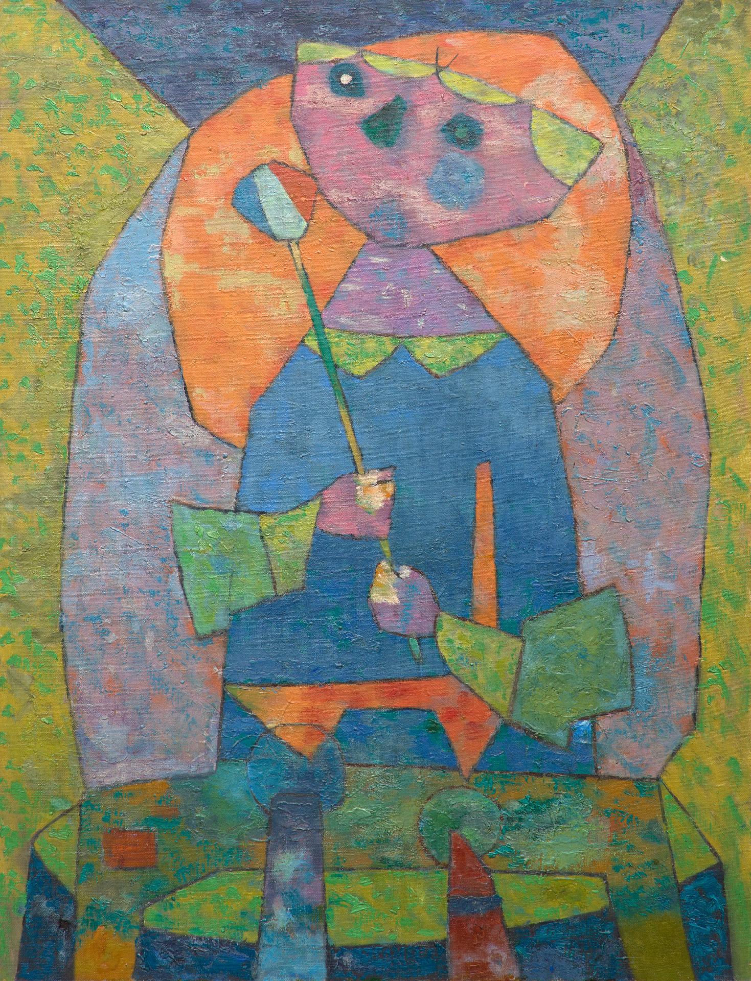 Jean-Philippe Dallaire (1916-1965) - Enfant à la sucette, 1958