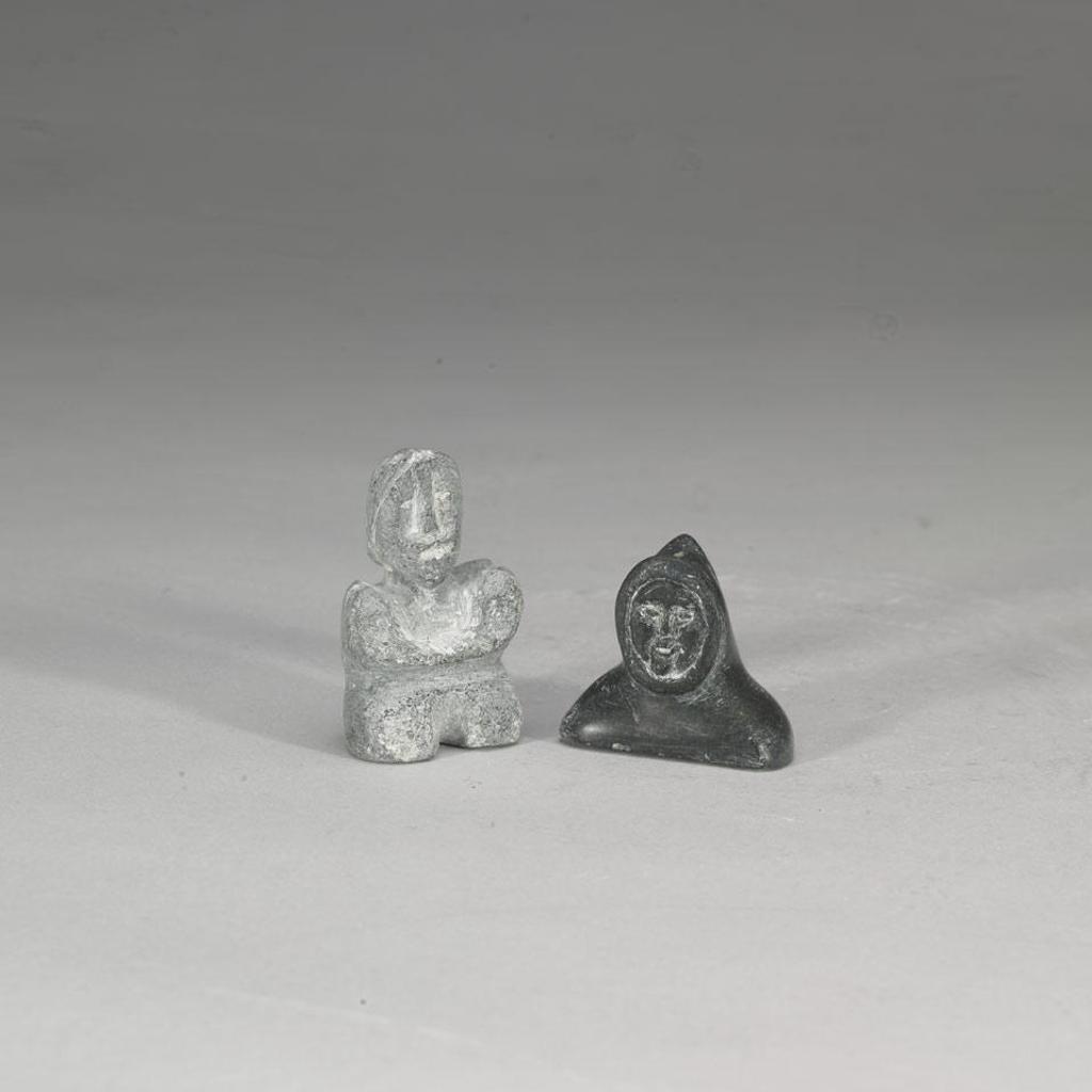 Agooyoak - Sitting Woman; Bust Of A Hunter