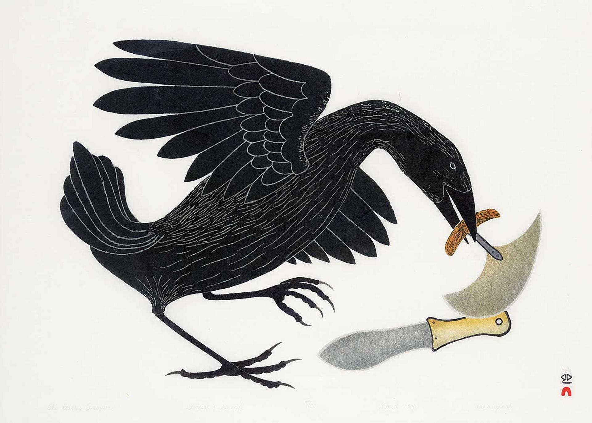Kananginak Pootoogook (1935-2010) - The Raven's Treasure #13/50