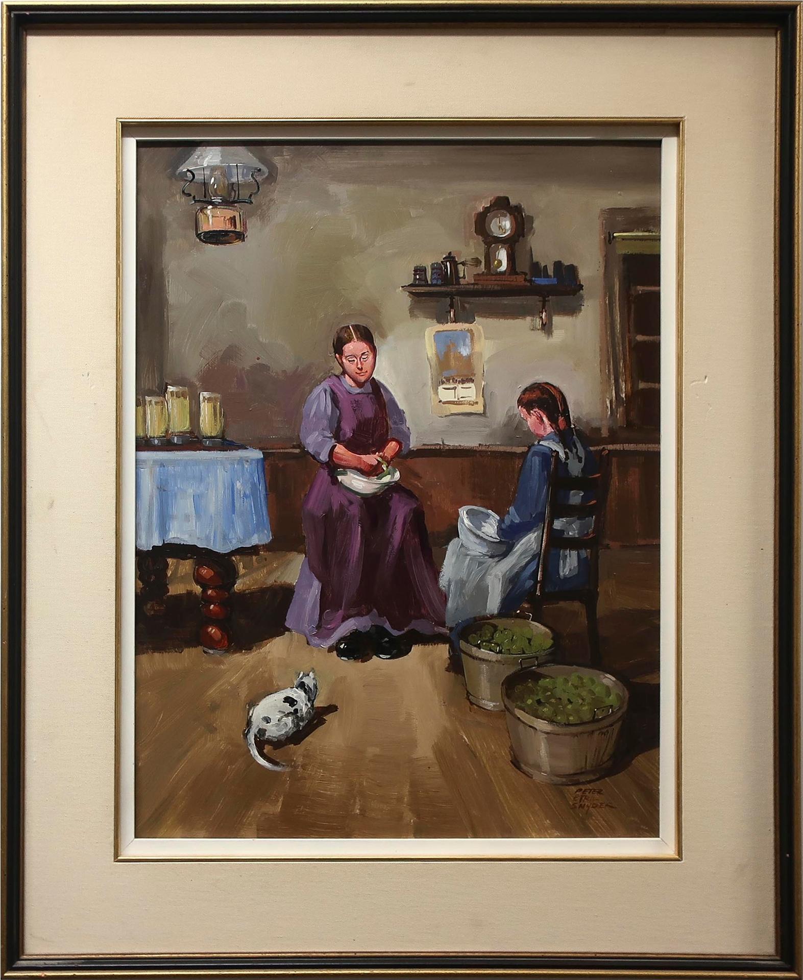 Peter Etril Snyder (1944-2017) - Untitled (Peeling Green Apples)