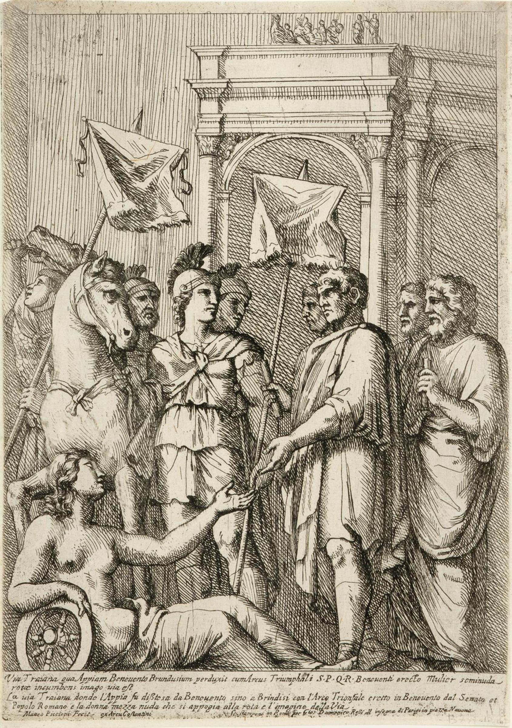 Marco Piccioni (1615-1671) - Marcus Aurelius Leaving Rome