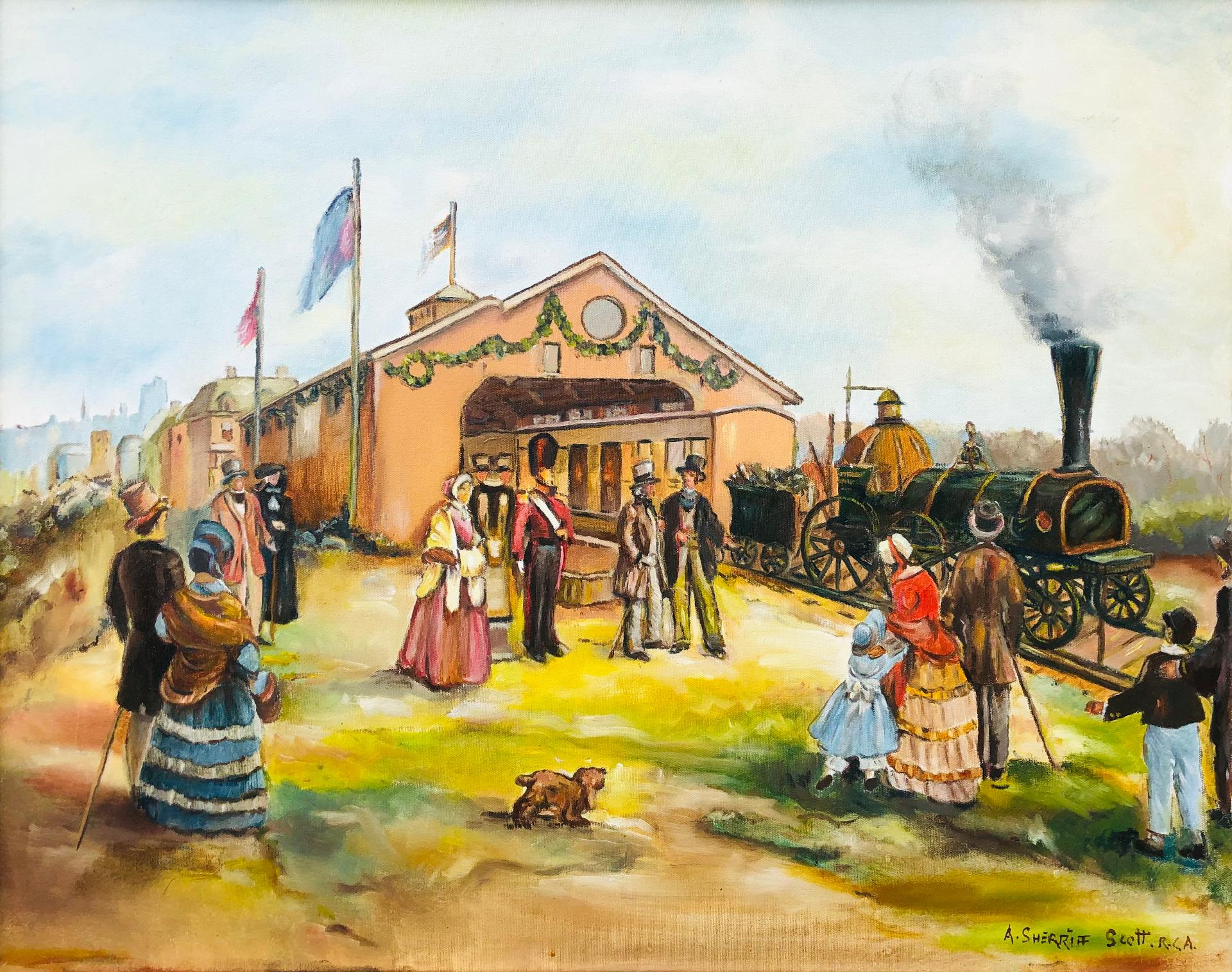 Adam Sherriff Scott (1887-1980) - Le centenaire du chemin de fer, Montréal–Lachine, n.d.