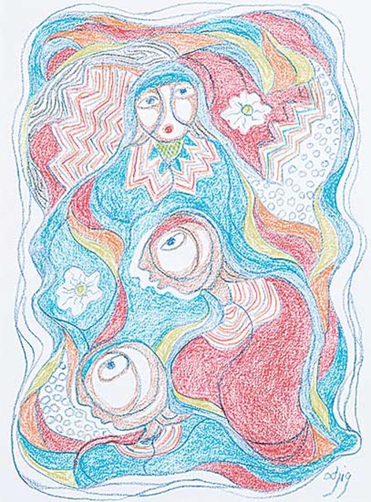 Daphne Odjig (1919-2016) - Colourful Memories #2 [Three Voices]
