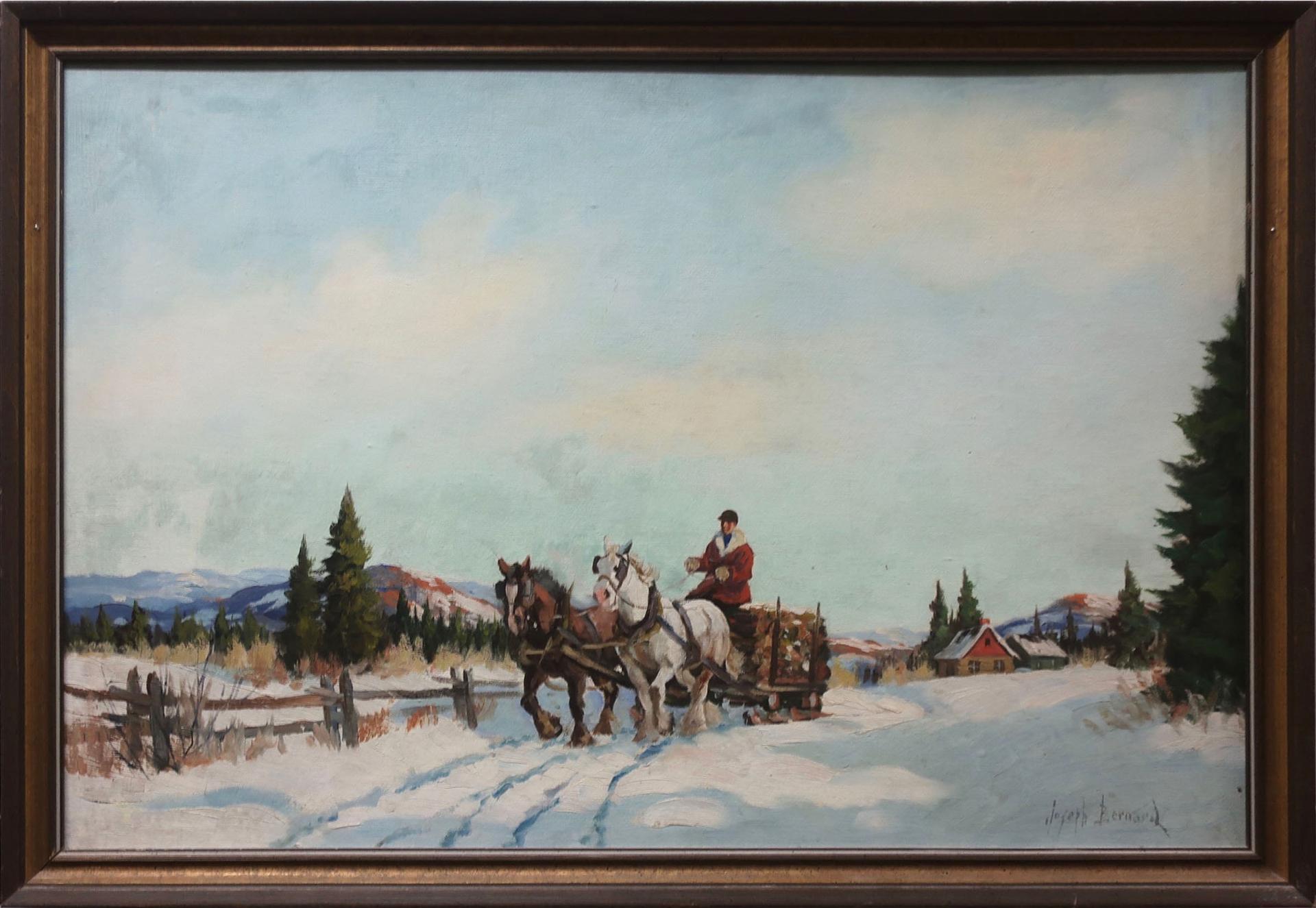 Joseph Bernard - Hauling Logs In Winter