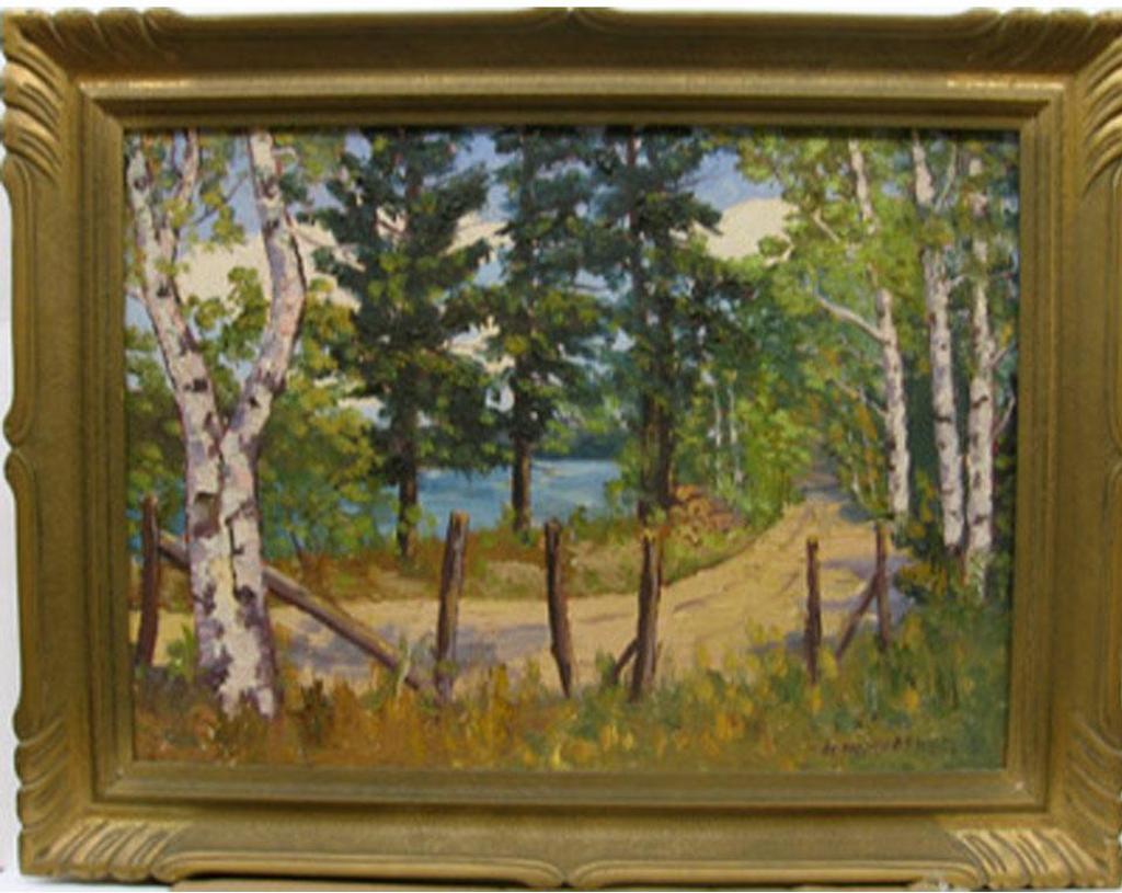 Herbert William Wagner (1889-1948) - Winding Road By Lake