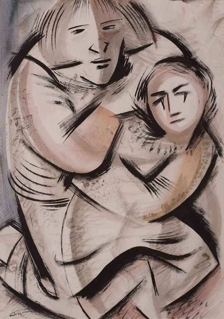 Henry George Glyde (1906-1998) - Mother And Child; 1964