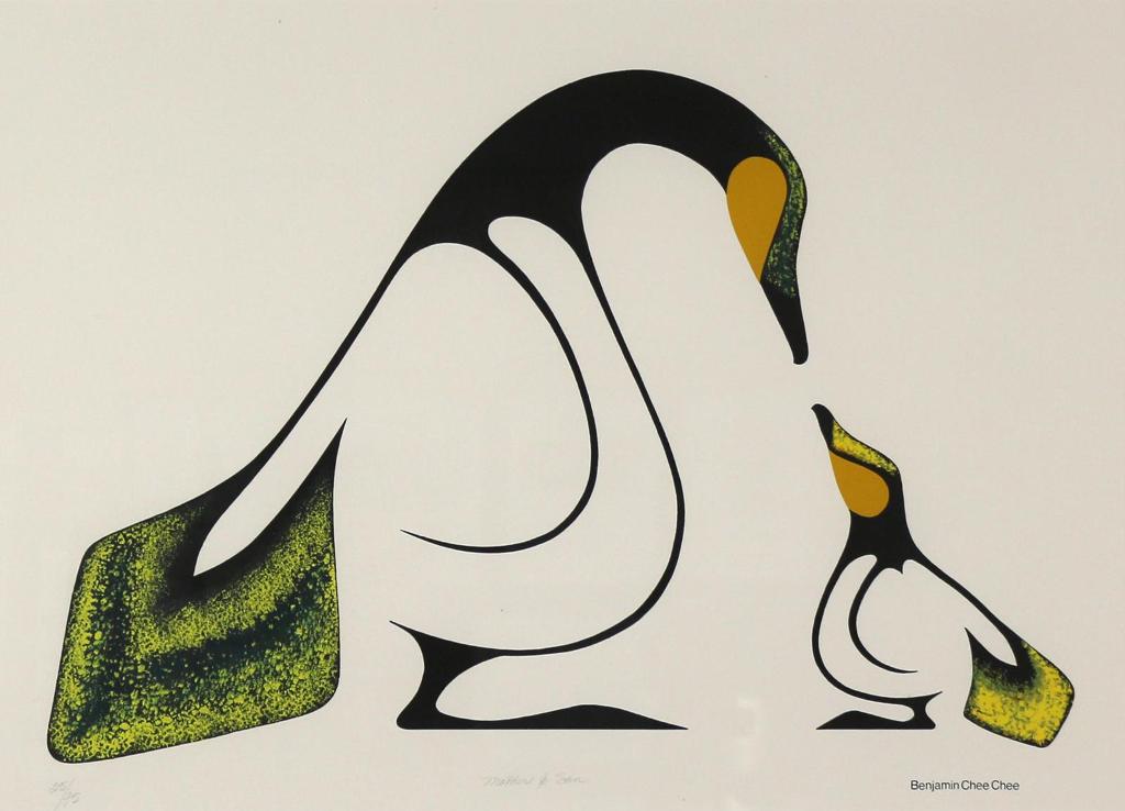 Benjamin Chee Chee (1944-1977) - Mother & Son