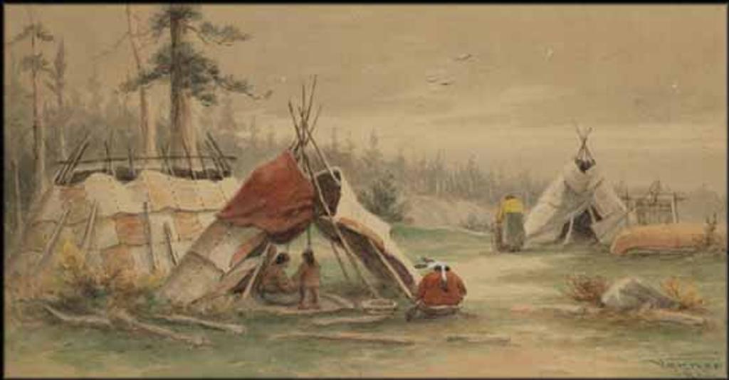Frederick Arthur Verner (1836-1928) - Wigwams, Rainy River