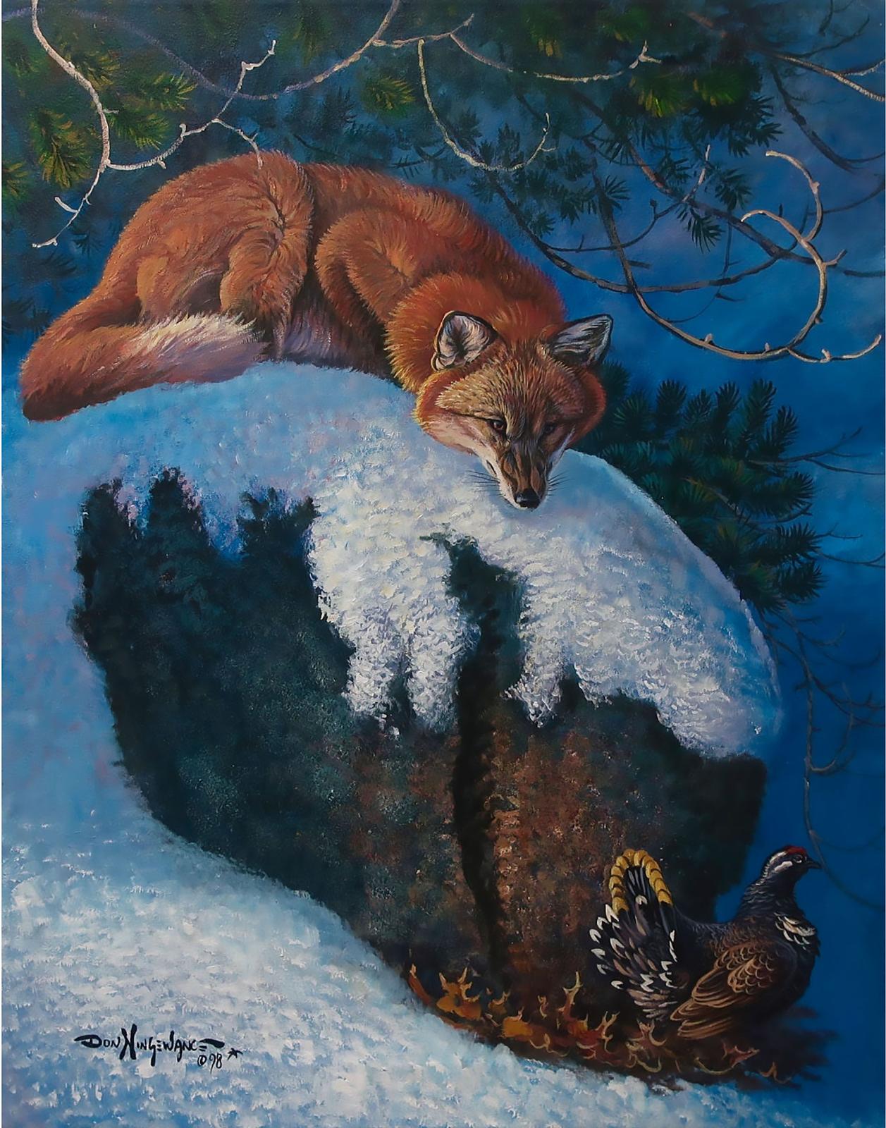 Don Ningewance (1948) - Untitled ( A Sly Attack)