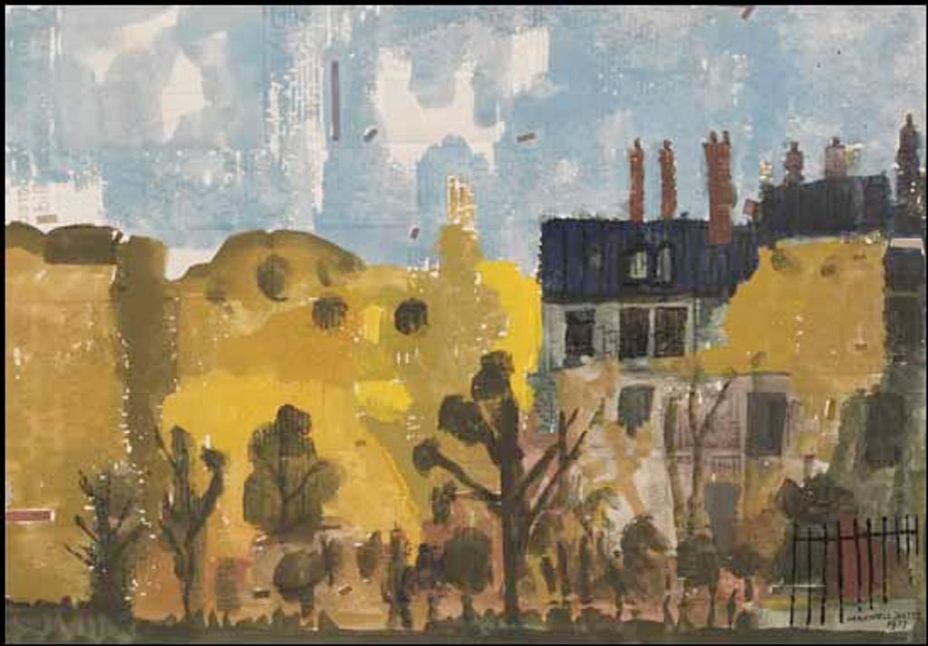 Maxwell Bennett Bates (1906-1980) - Chateau in a Wild Garden