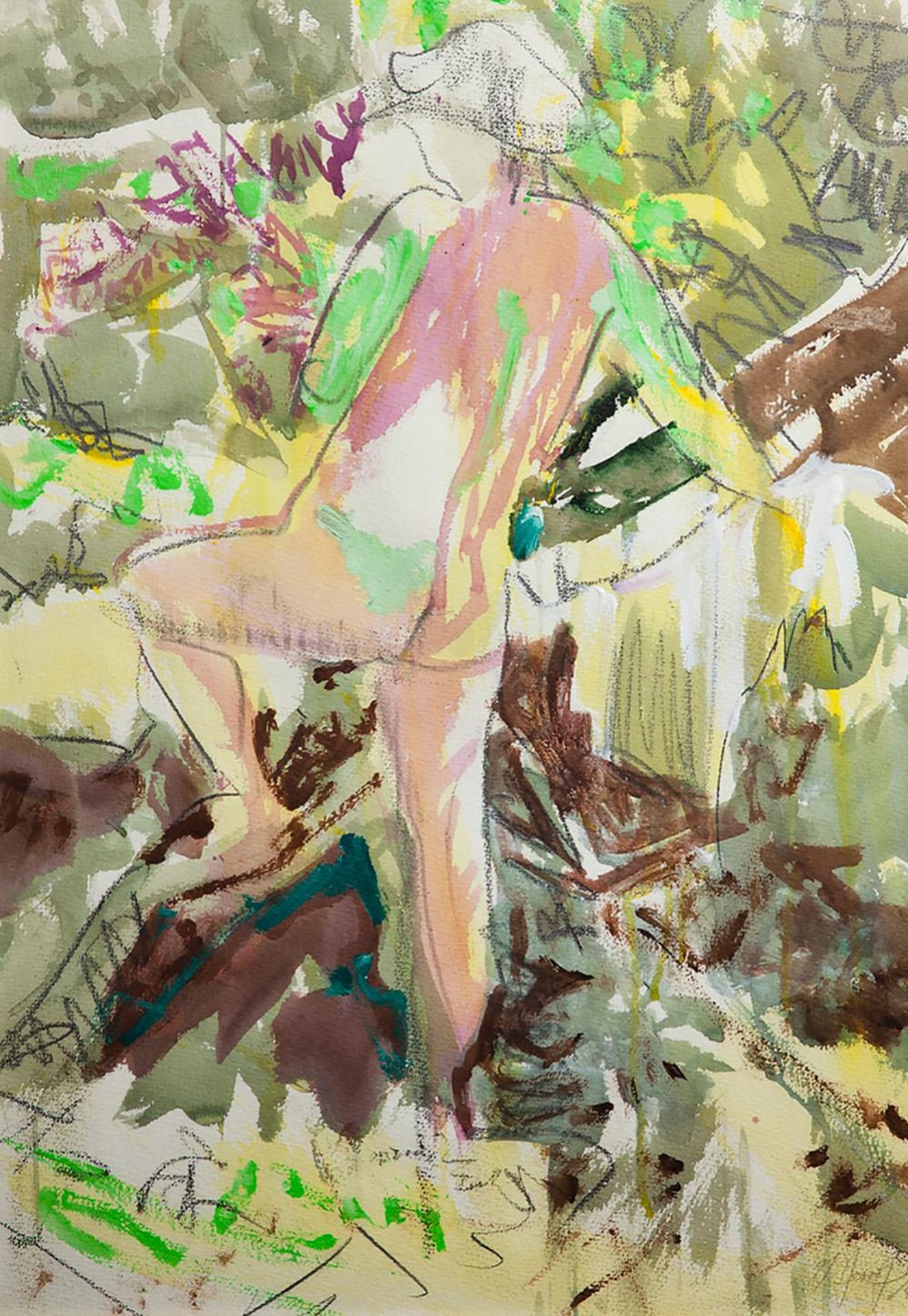 Jerry Jessop (1947) - Disrobing at the Stream