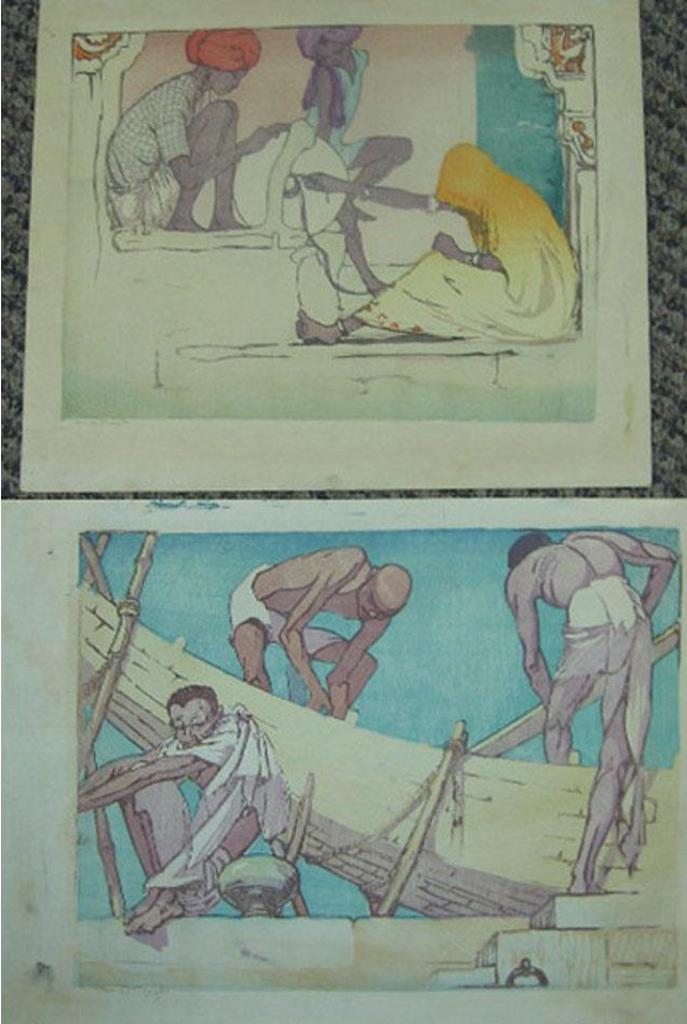 Mabel Royd - Boat Builders; Figures At Work