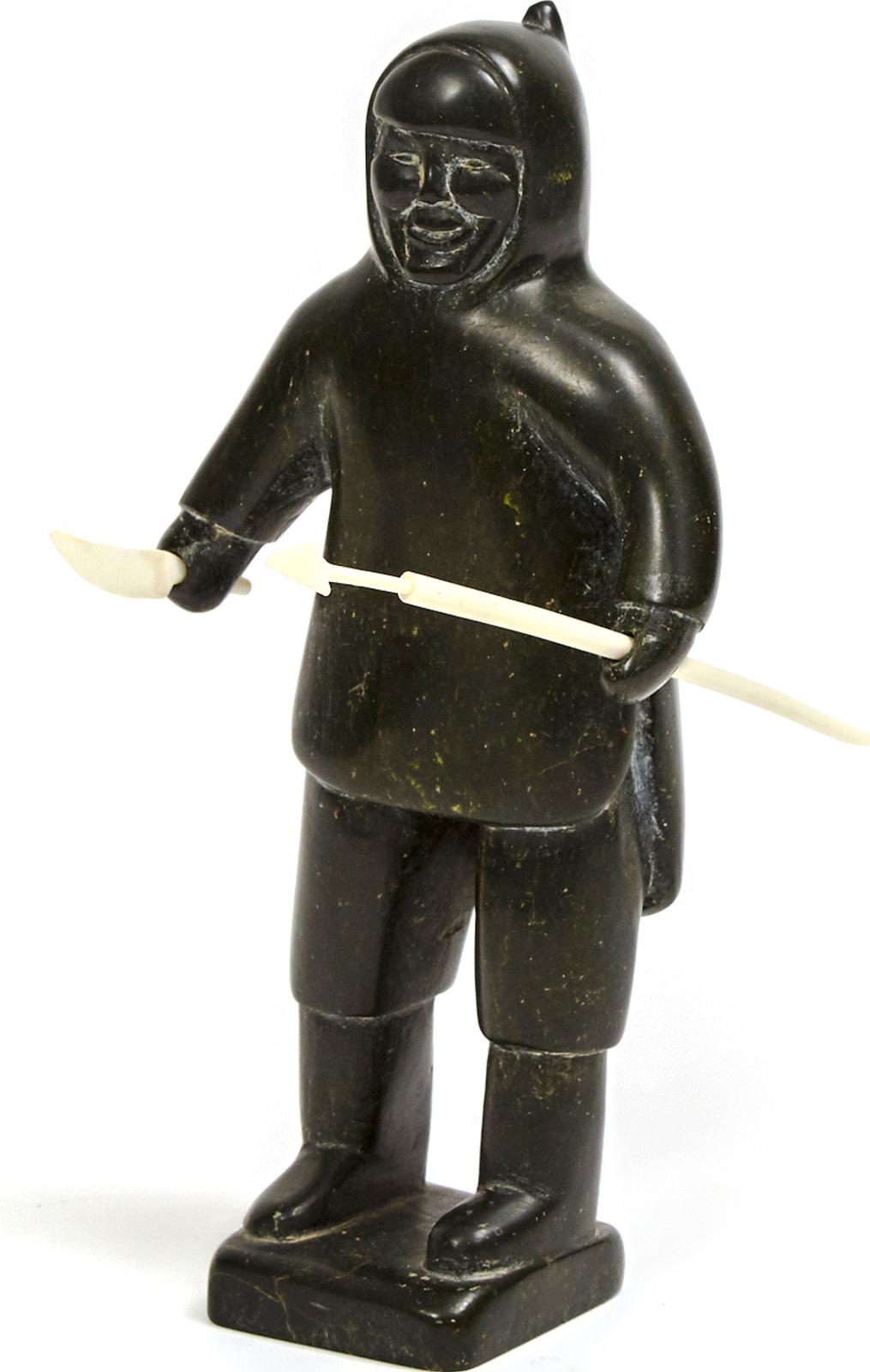 Maktak Akumalik (1932) - Hunter With Spear And Knife