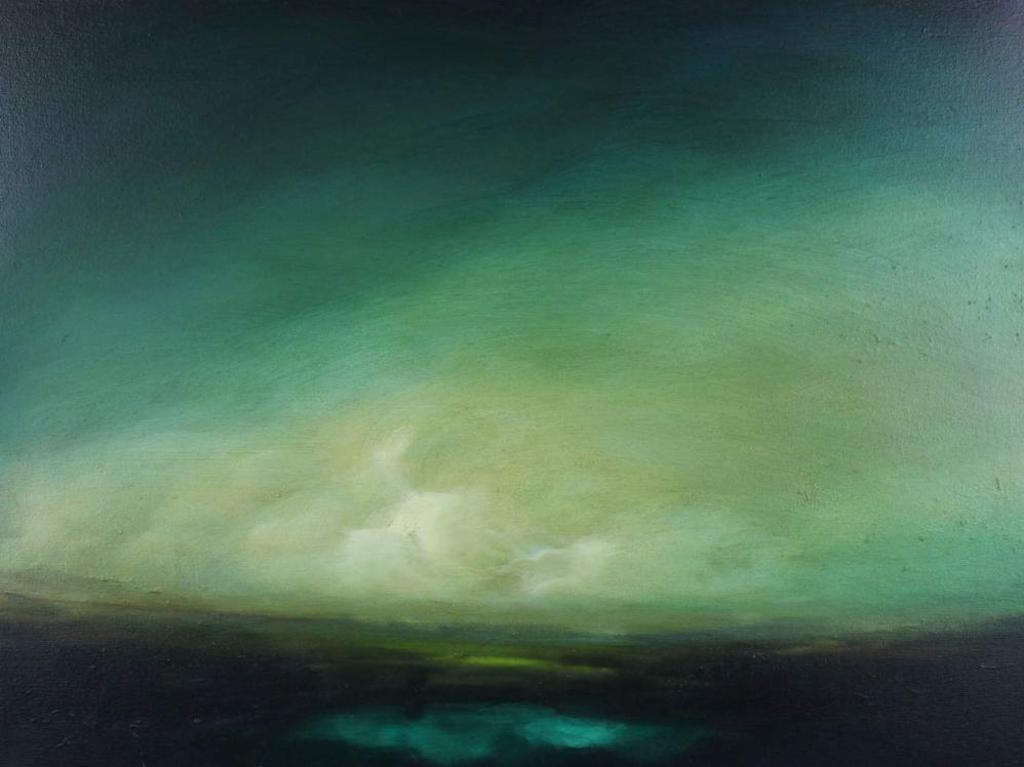 David Charles Bierk (1944-2002) - British Columbia Foothills/ Turquoise Pond