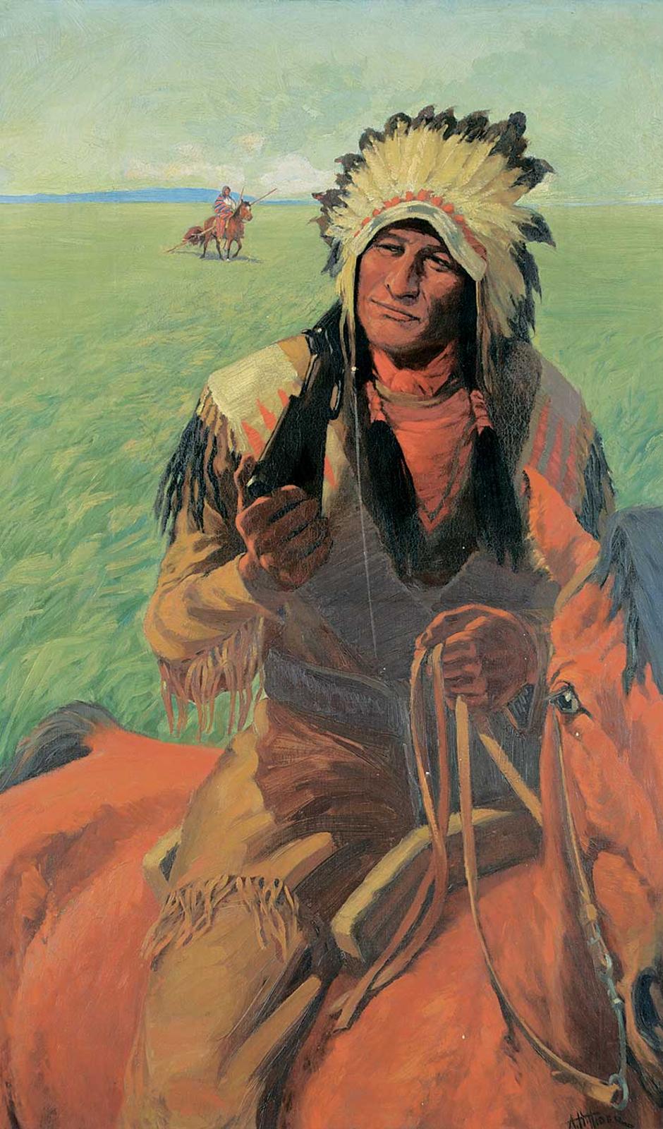 Arthur Henry Hider (1870-1952) - Untitled - Hunting Party