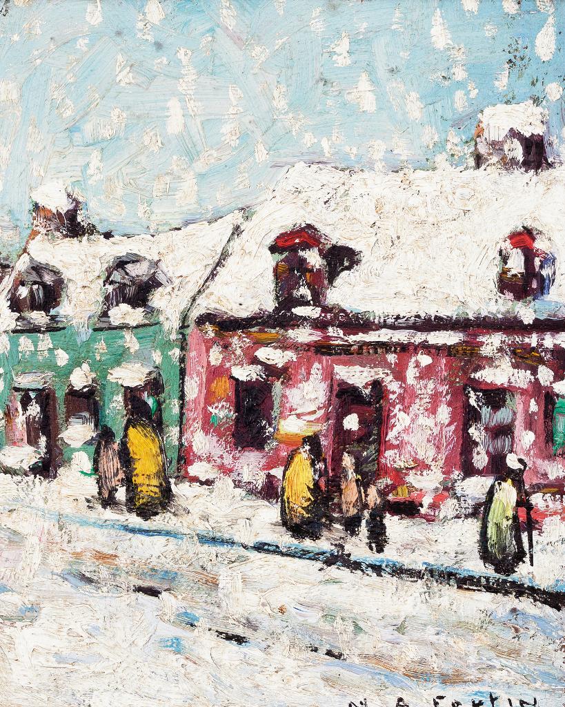 Marc-Aurèle Fortin (1888-1970) - Village En Hiver