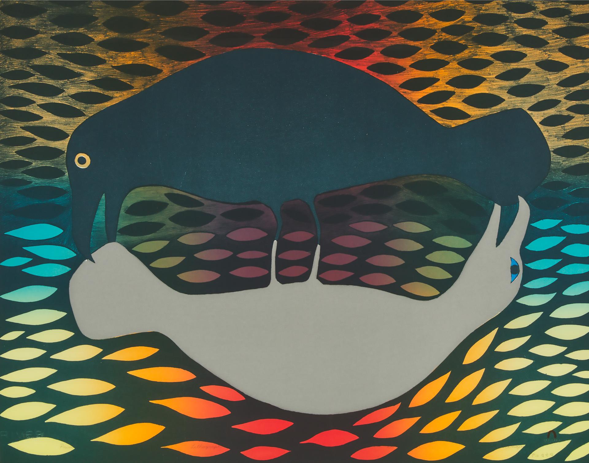 Kenojuak Ashevak (1927-2013) - Primal Exchange, 2001