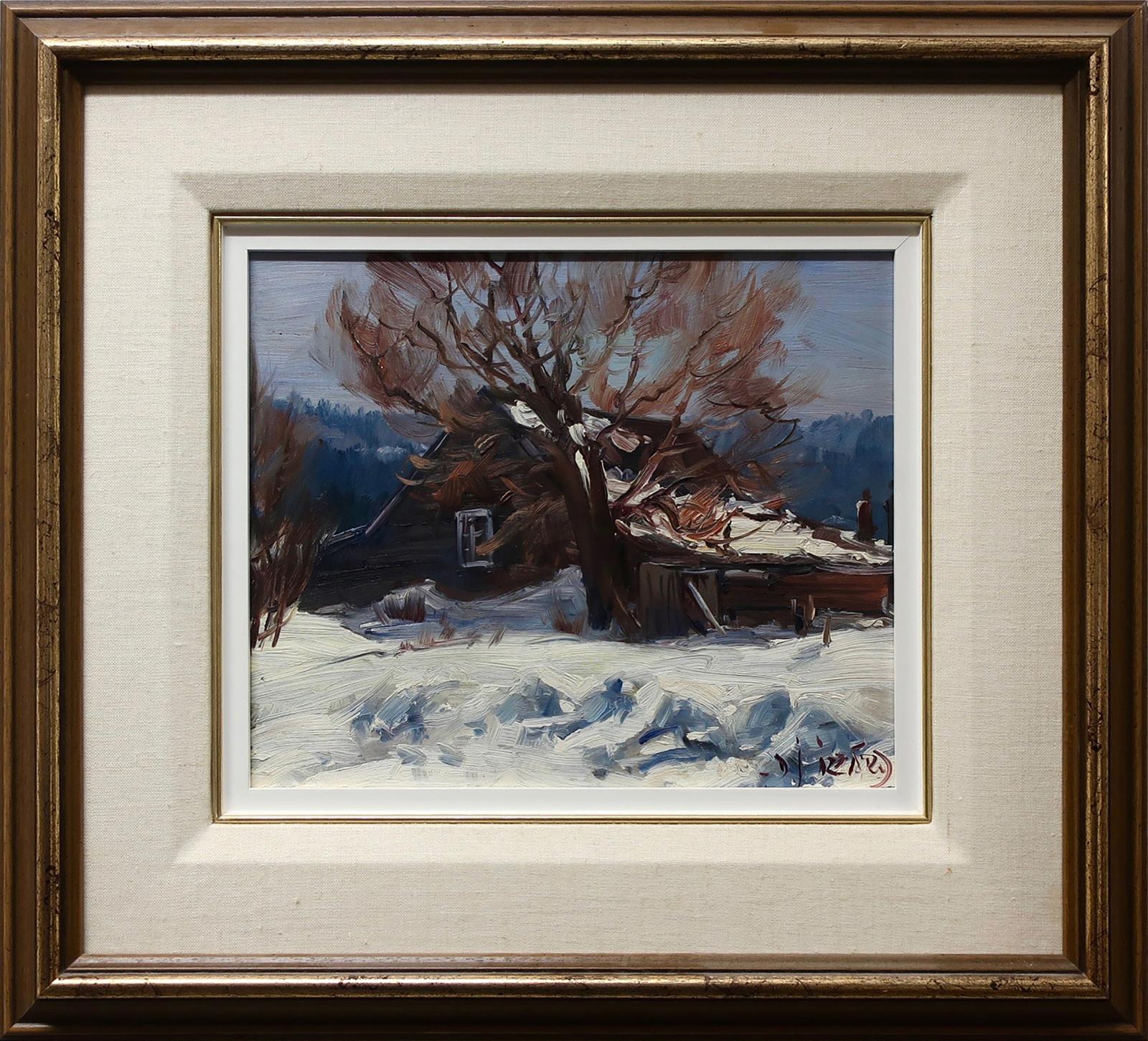 Daniel J. Izzard (1923-2007) - Roadside Barn, Gaspé, Quebec
