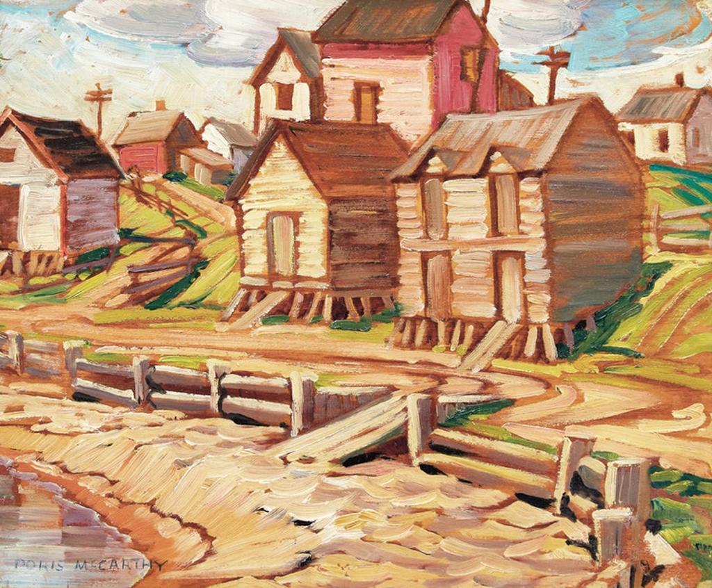 Doris Jean McCarthy (1910-2010) - Fish Storage Sheds, Gaspé
