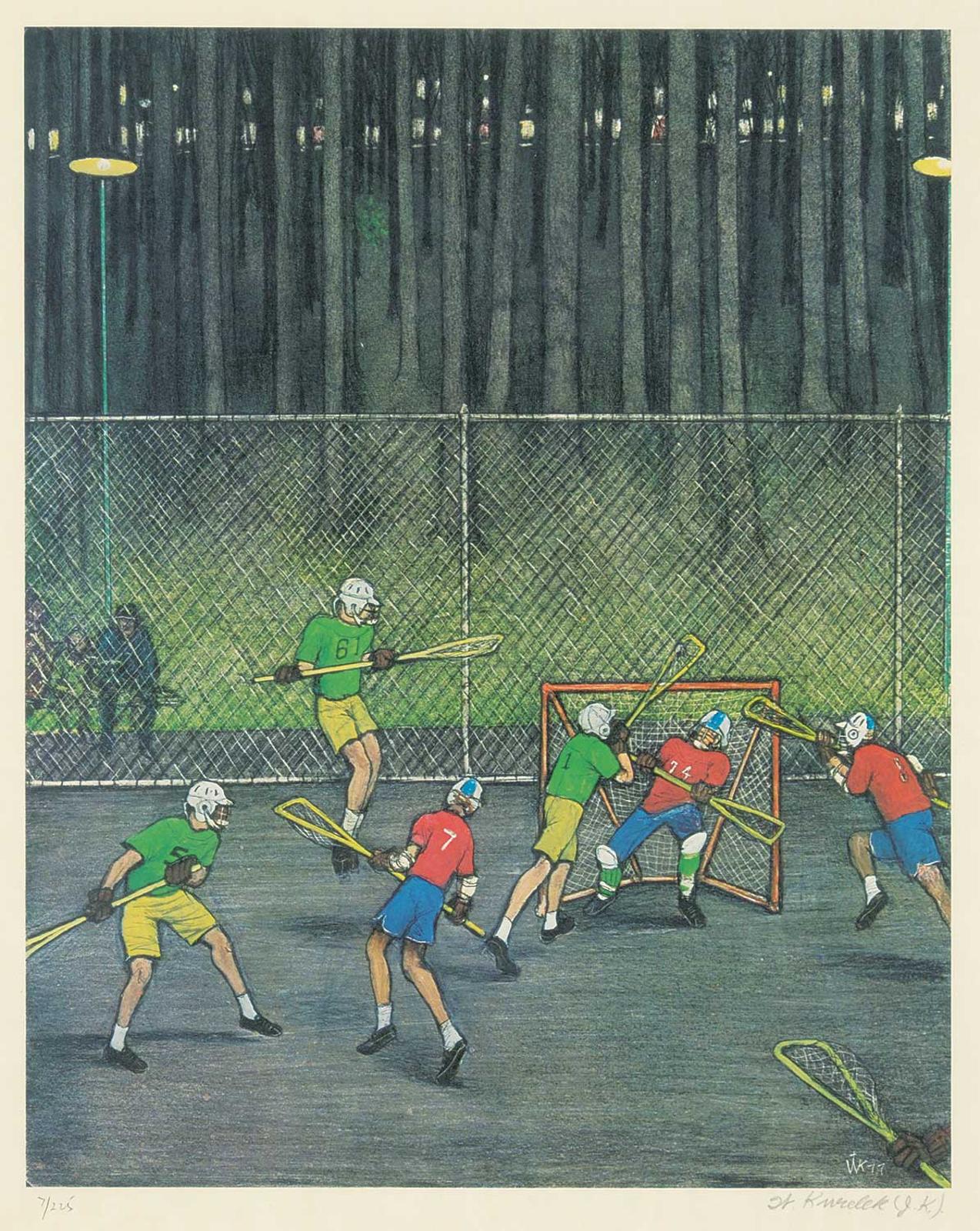 William Kurelek (1927-1977) - Untitled - Lacrosse #7/225