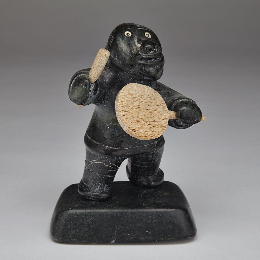 Abraham Kingmiatuq (1933-1990) - Drum Dancer On Base