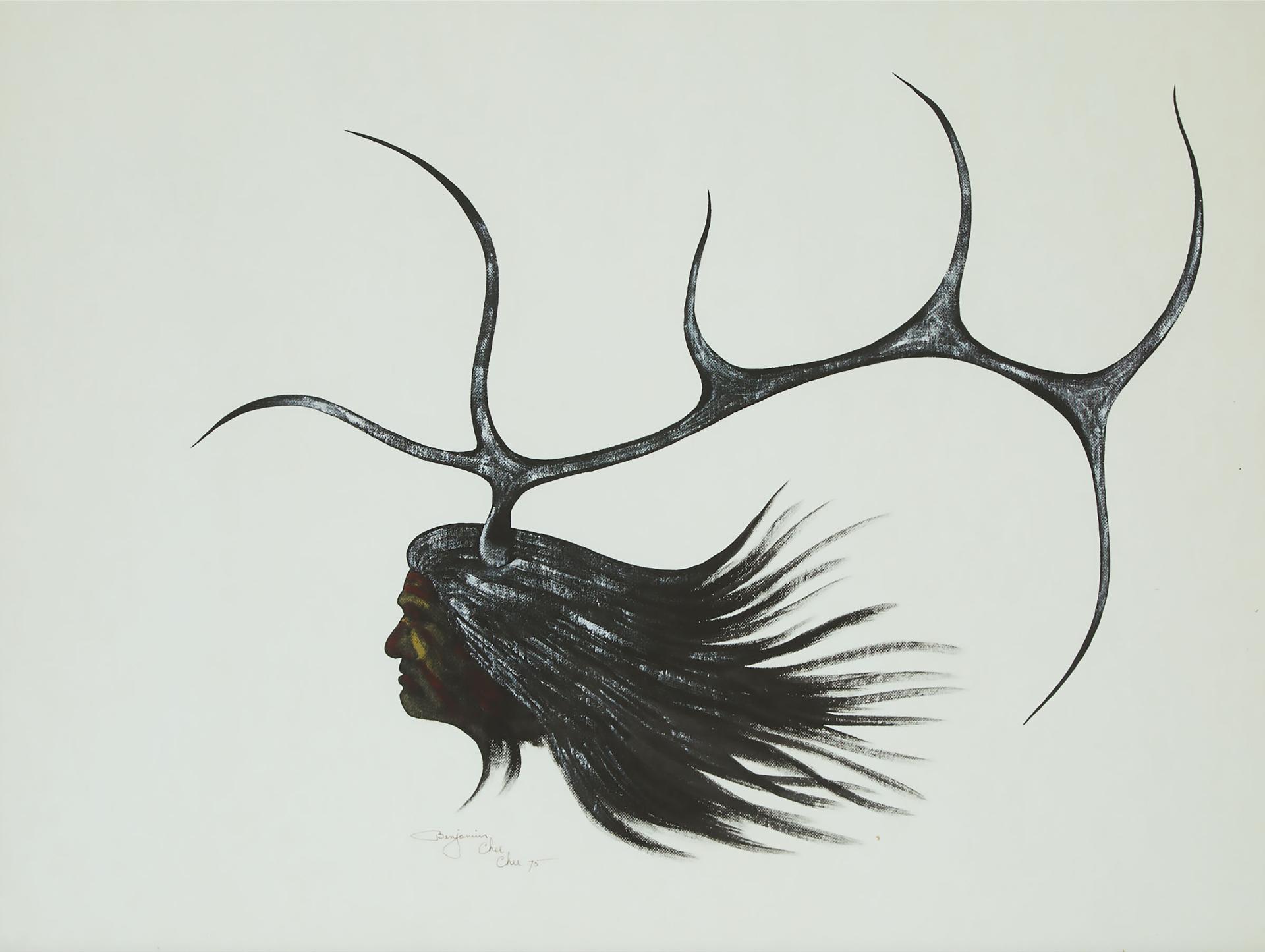 Benjamin Chee Chee (1944-1977) - Transformation, 1975