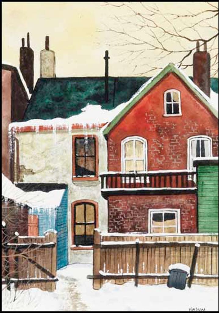 John Kasyn (1926-2008) - Backyard in Winter