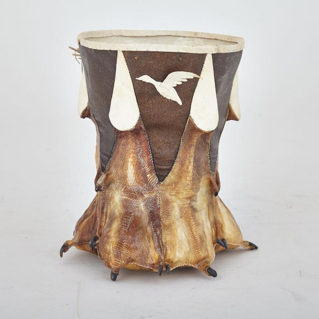 Igah Hainnu (1962) - Goose Foot Basket With Appliqued Birds In Flight